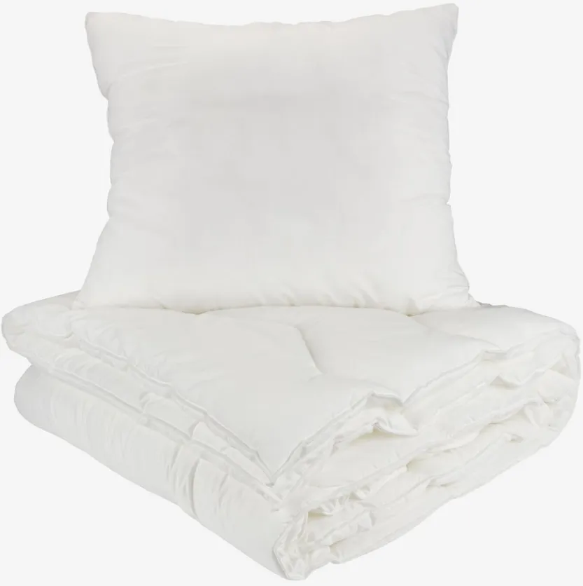 Synthetisch dekbed/kussenset 135x200/60x63/70 KVITEGGA