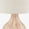 Tafellamp HELMER Ø17xH32cm naturel