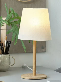 Tafellamp JULIUS Ø19xH40cm naturel