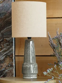 Tafellamp VIGGO Ø21xH47 cm grijs