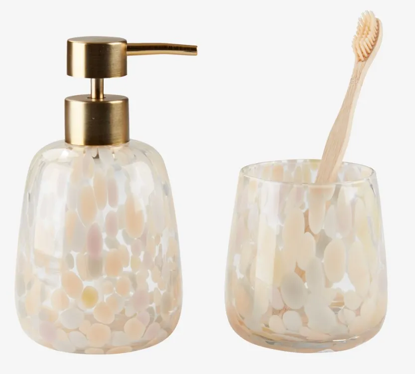 Tandenborstelhouder EDSBRO handgemaakt glas