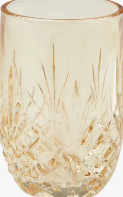 Tandenborstelhouder EDSVALLA gerecycled glas geel