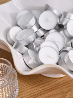 Theelichten REGNER 50 stuks wit