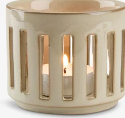 Theelichthouder ANDERAS Ø8xH7cm zand