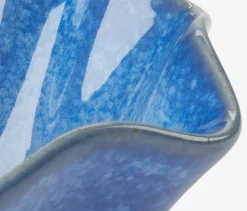 Theelichthouder DARIAN Ø12xH6 cm blauw