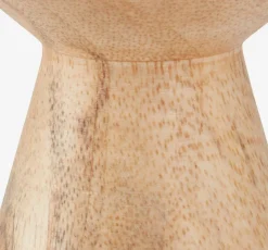 Theelichthouder JOHAN Ø6xH10 cm hout