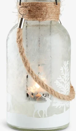 Theelichthouder KRYBBE Ø10xH20 cm glas