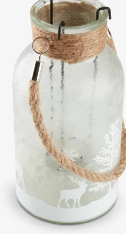 Theelichthouder KRYBBE Ø10xH20 cm glas