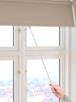 Trekstang voor rolgordijn 73-133cm wit
