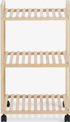 Trolley EGTVED 3 schappen bamboe