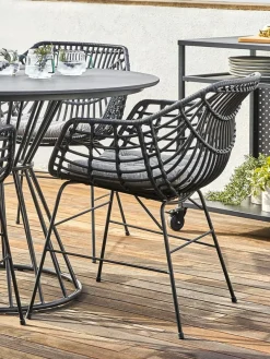 Tuinstoel ILDERHUSE zwart