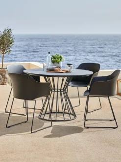 Tuintafel FAGERNES Ø110 grijs