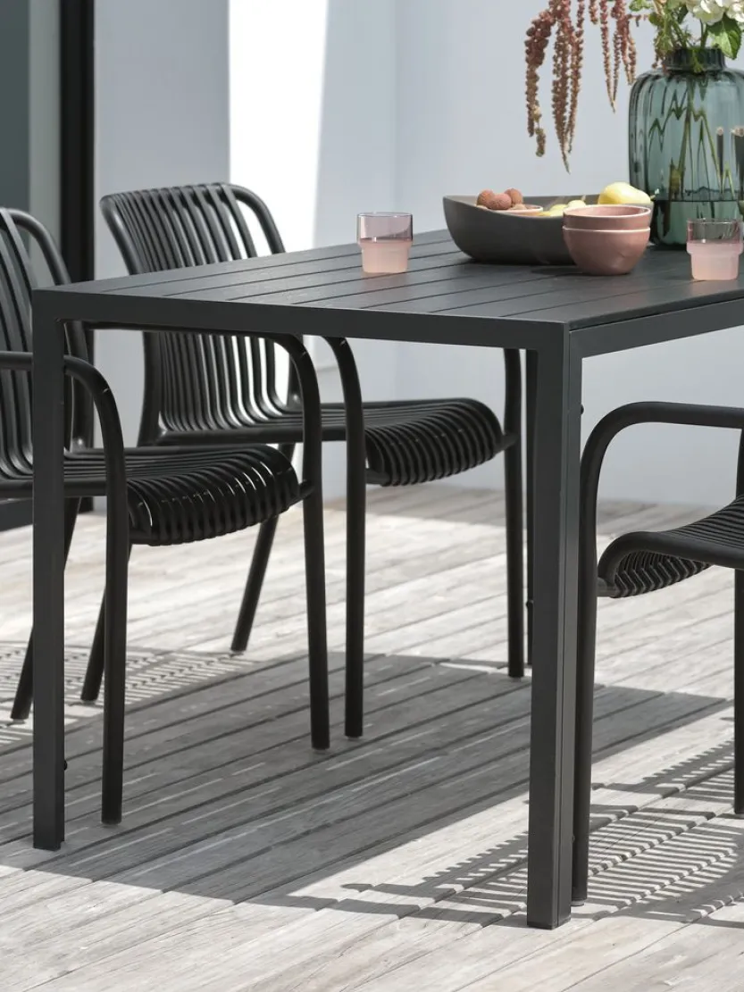 Tuintafel JERSORE B80xL140 zwart