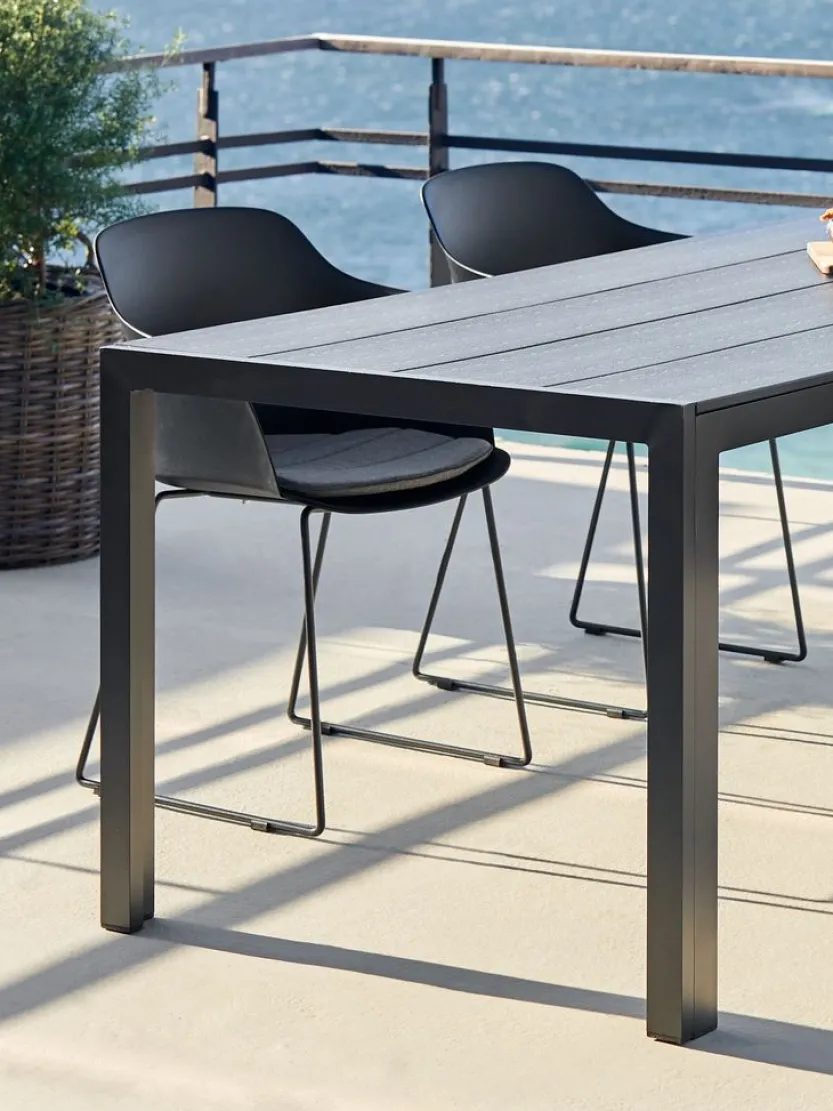 Tuintafel MADERUP B90xL205 zwart