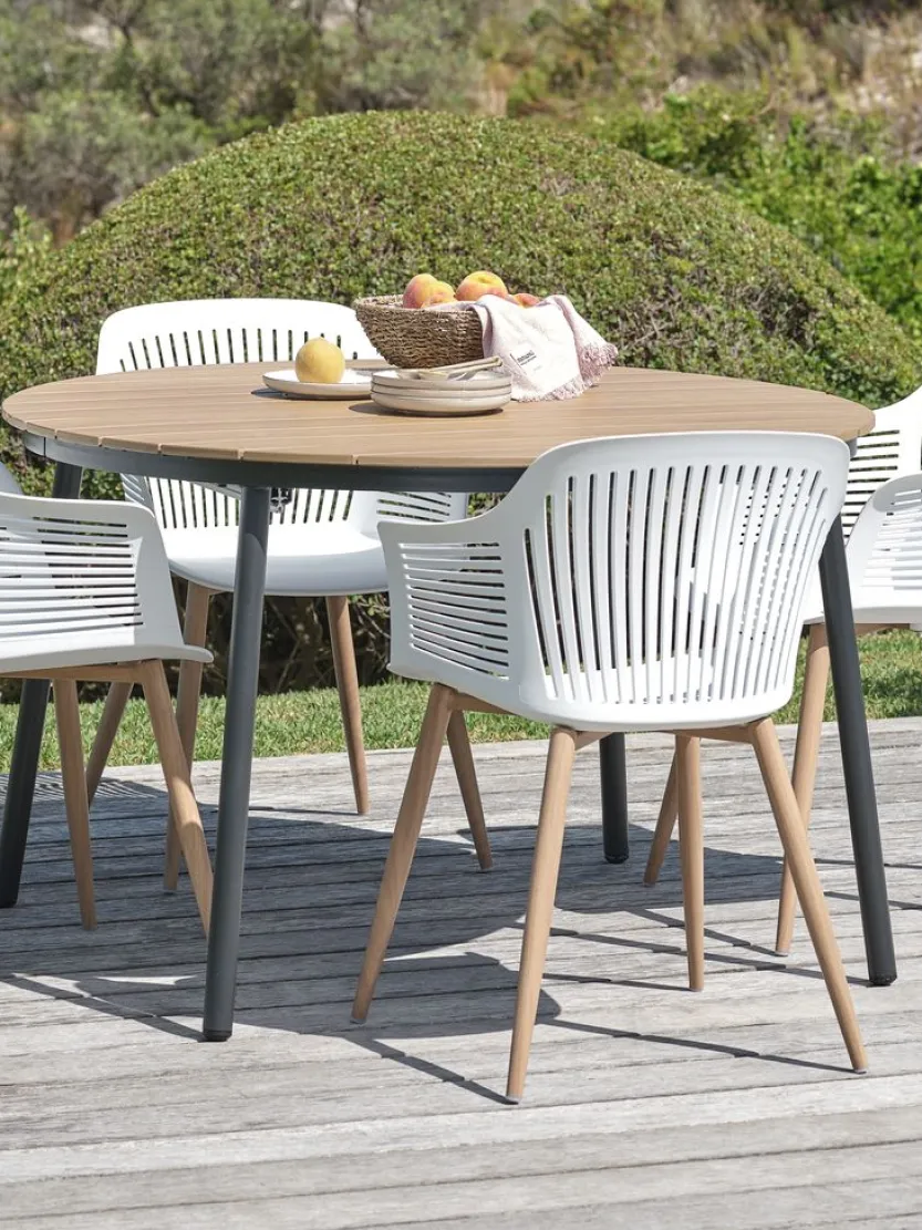 Tuintafel TAGEHOLM Ø118xL118/168 naturel