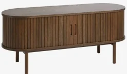 TV bench LYNGVIG 2 tambour deuren donker eiken