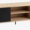 TV-meubel FARSUND eiken/zwart