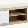 TV-meubel FAVRBO eiken/wit