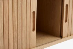 TV-meubel LYNGVIG 2 tambour deuren naturel eiken