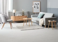 TV-meubel LYNGVIG 2 tambour deuren naturel eiken