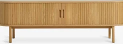 TV-meubel LYNGVIG 160cm 2 tambour deuren naturel eiken