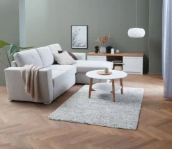 TV-meubel MARKSKEL 2 deuren wit/eiken kleur