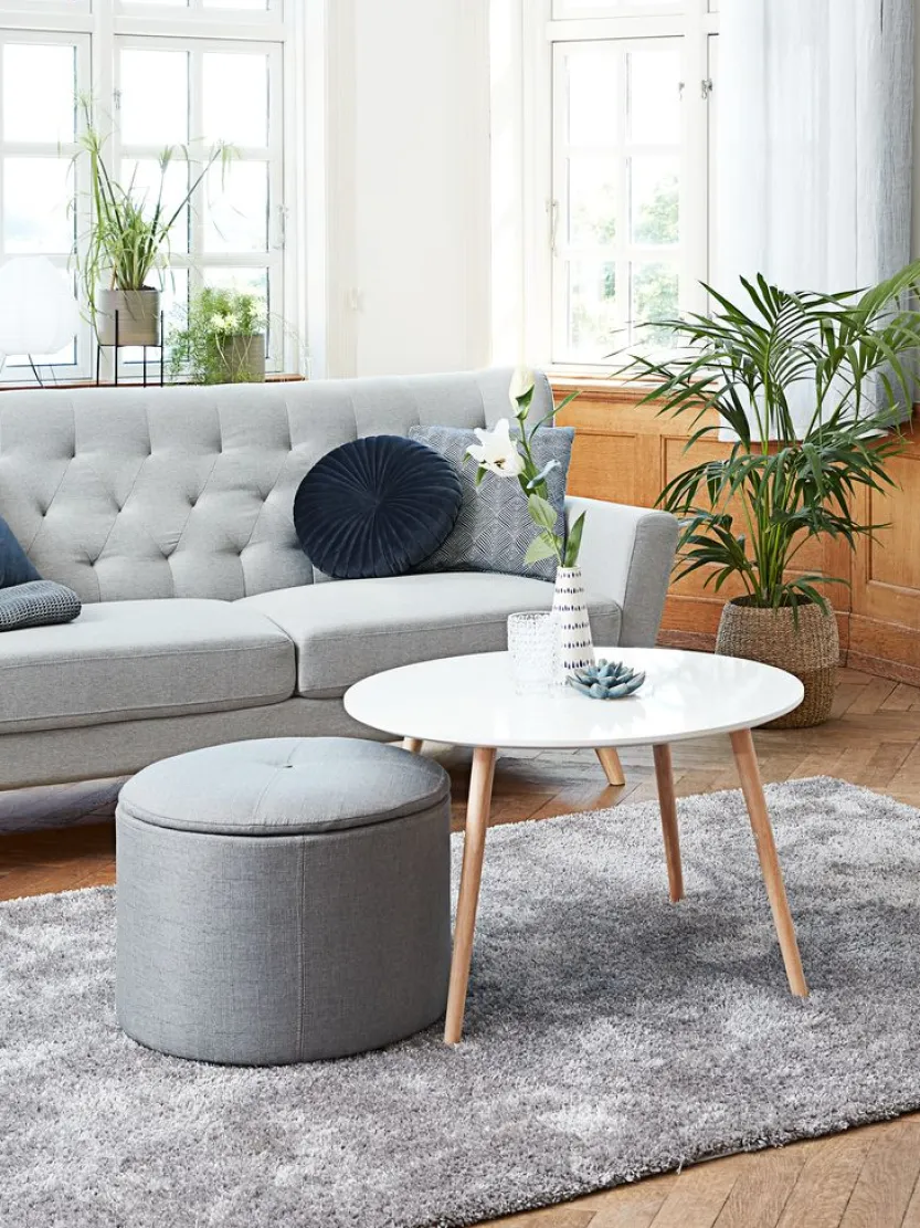 TV-meubel NORDBY 3 lades wit