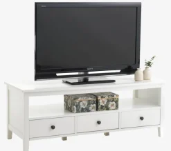 TV-meubel NORDBY 3 lades wit