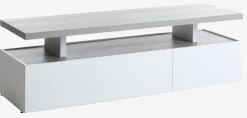 TV-meubel TOFTLUND wit/beton