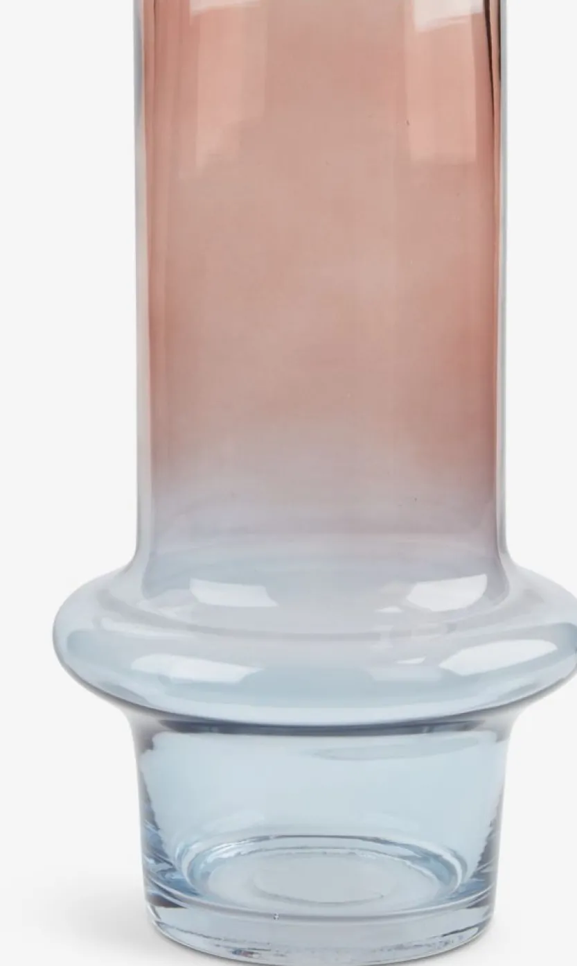 Vaas KRIS Ø15xH26cm blauw/roze