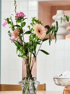 Vaas KRIS Ø15xH26cm blauw/roze