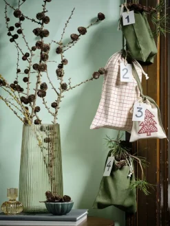 Vaas ROY Ø16xH30cm kaki