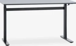 Verstelbaar bureau LUNDTOFT 70x130 zwart