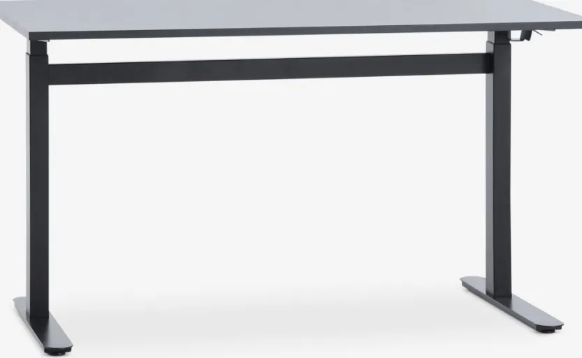 Verstelbaar bureau LUNDTOFT 70x130 zwart