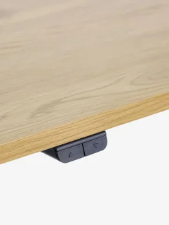 Verstelbaar bureau SVANEKE 80x160 eiken kleur/zwart