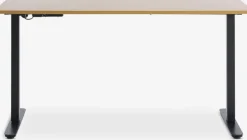 Verstelbaar bureau SVANEKE 70x140 eiken kleur/zwart
