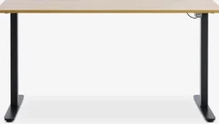 Verstelbaar bureau SVANEKE 70x140 eiken kleur/zwart