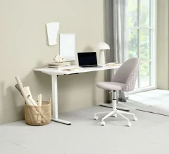 Verstelbaar bureau SVANEKE 80x160 wit