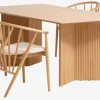 VESTERBORG L200 tafel eiken + 4 ARNBORG stoelen eiken
