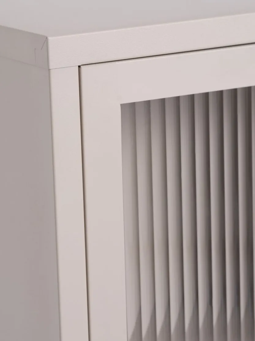 Vitrinekast HOPTRUP 1 deur beige