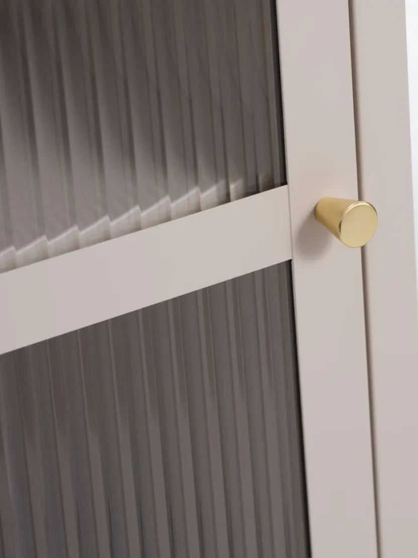 Vitrinekast HOPTRUP 1 deur beige