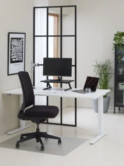 Vitrinekast HOPTRUP 1 deur zwart staal