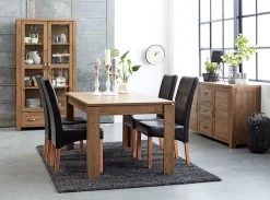 Vitrinekast JUNGEN 2 deuren 1 lade wild eiken kleur