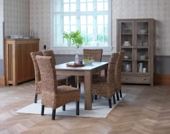 Vitrinekast JUNGEN 2 deuren 1 lade wild eiken kleur