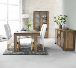 Vitrinekast JUNGEN 2 deuren 1 lade wild eiken kleur