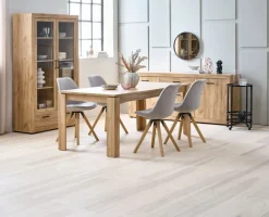 Vitrinekast LINTRUP 2 deuren eiken kleur