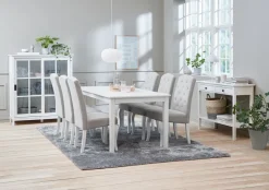 Vitrinekast NORDBY 2 deuren wit