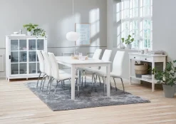 Vitrinekast NORDBY 2 deuren wit