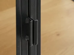 Vitrinekast TRAPPEDAL eiken/zwart