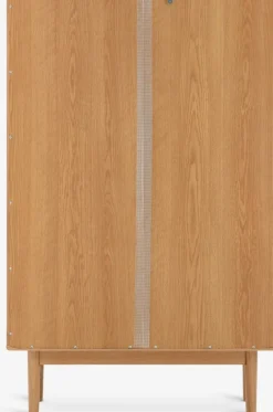 Vitrinekast VESTERBY 2 deuren naturel eiken